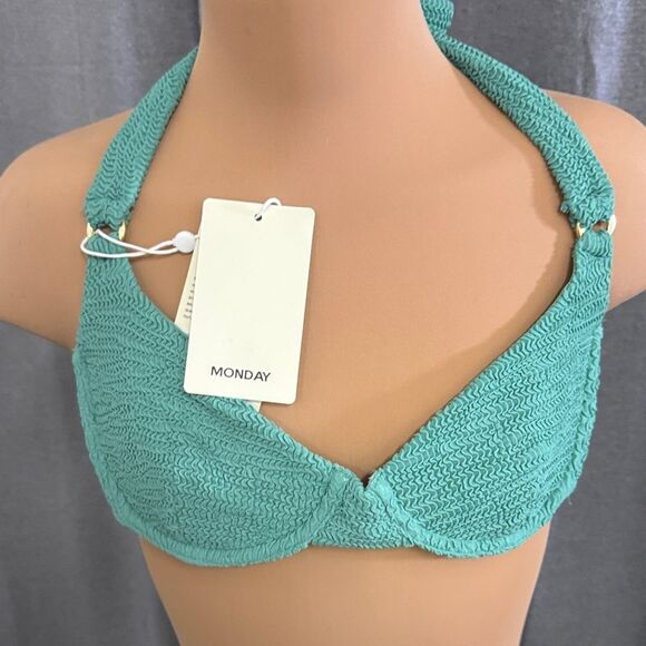 Monday Green Halter Bikini Set - Picture 4 of 14